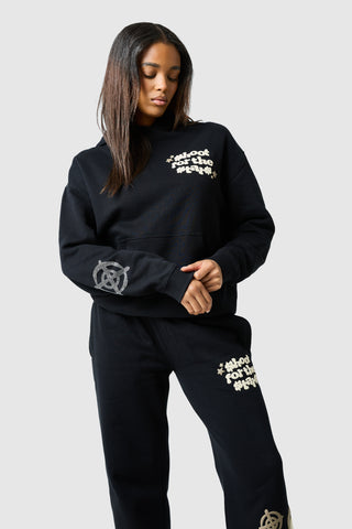 Womens Shoot For The Stars Tracksuit - Black