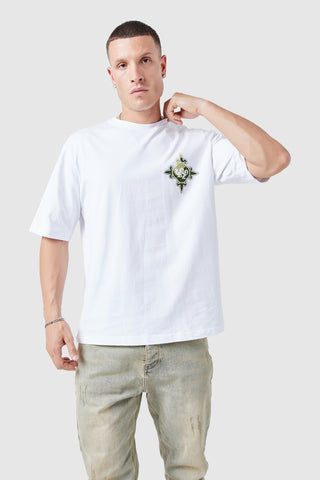 Icon Tee - White/Green Camo