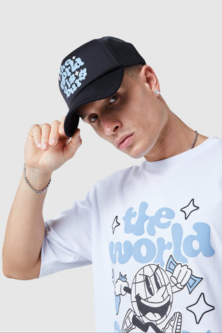 World Is Yours Trucker Cap - Zwart