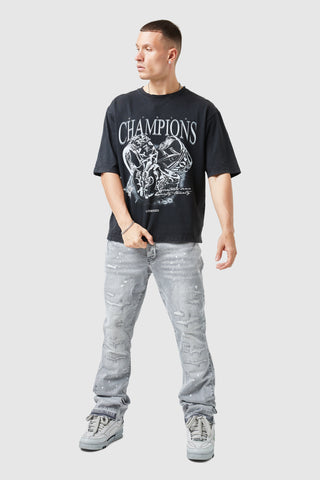 Oasis Jean - Lichtgrijs