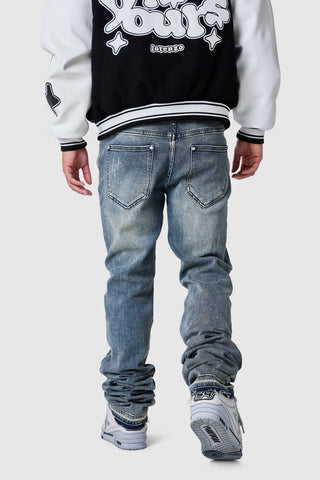 Jean Stacked - Bleu Vintage