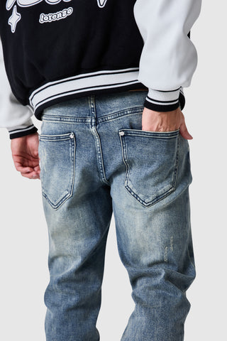 Jean Stacked - Bleu Vintage