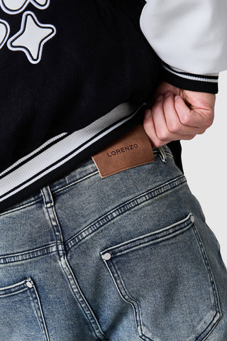 Jean Stacked - Bleu Vintage