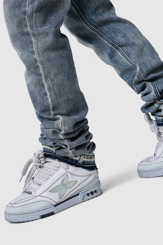 Jean Stacked - Bleu Vintage