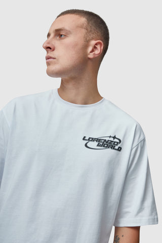 WORLD STICKER TEE - WHITE