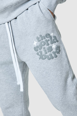 World Is Yours Jogger 2.0 - Grey Marl