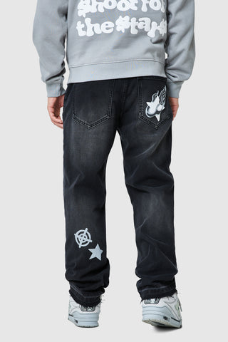 Shoot For The Stars Jean - Zwart