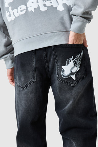 Shoot For The Stars Jean - Zwart