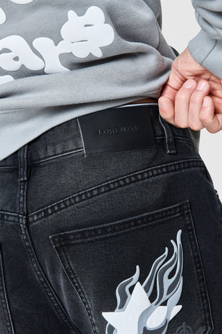 Shoot For The Stars Jean - Zwart