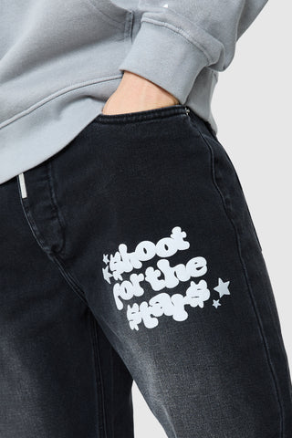 Shoot For The Stars Jean - Zwart