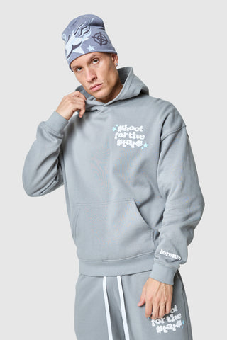 Shoot For The Stars Hood - Moon Grey