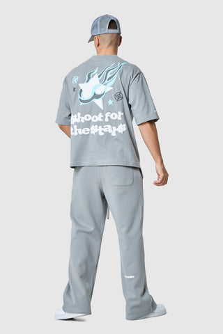 Shoot For The Stars Tee - Moon Grey