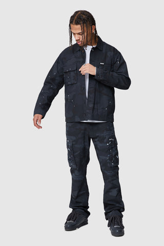 GENERAL OVERSHIRT - BLACK CAMO