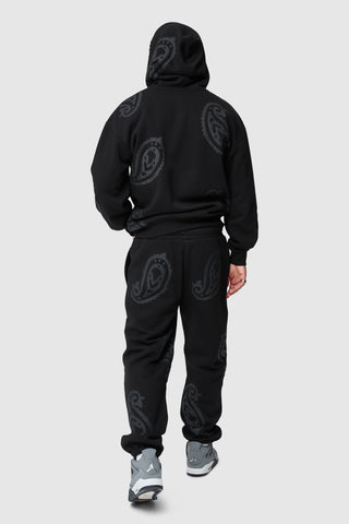 PAISLEY TRACKSUIT - BLACK