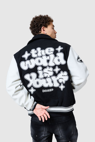 World Is Yours Varsity - Black/Off White