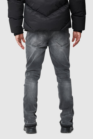 ENZO SKINNY ZIP JEAN - GREY