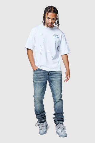 Jean Stacked - Bleu Vintage