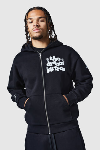 Dream Is Free 2.0 Zip Tracksuit - Black