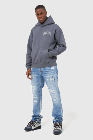 INFLUENTIAL RACER  HOOD - CHARCOAL