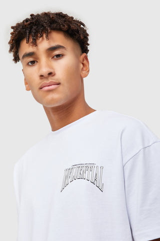 INFLUENTIAL RACER TEE - WHITE