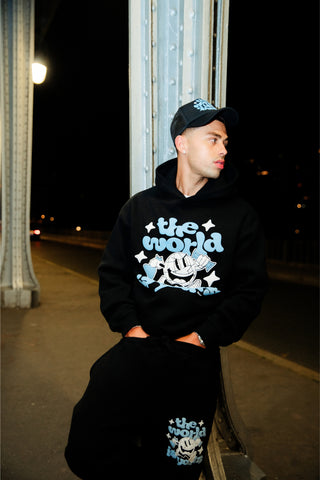 World Is Yours Hood - Zwart