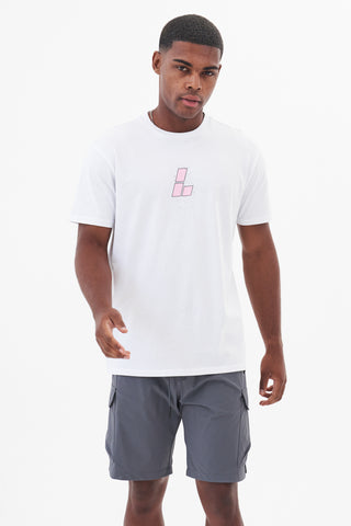 Vanquish T -tee - bianco/rosa